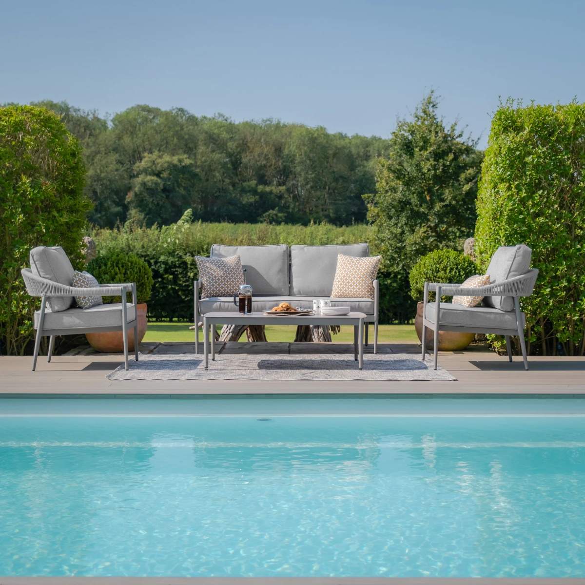 Maze Florence Rope Weave 2 Seat Sofa Set - Image 3