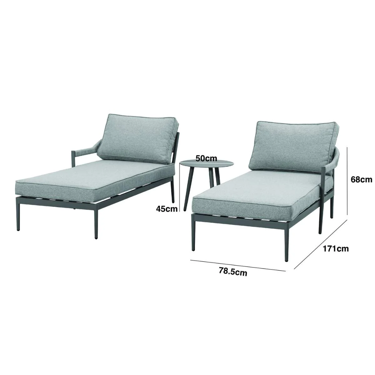 Maze Florence Rope Weave Double Sunloungers - Image 5