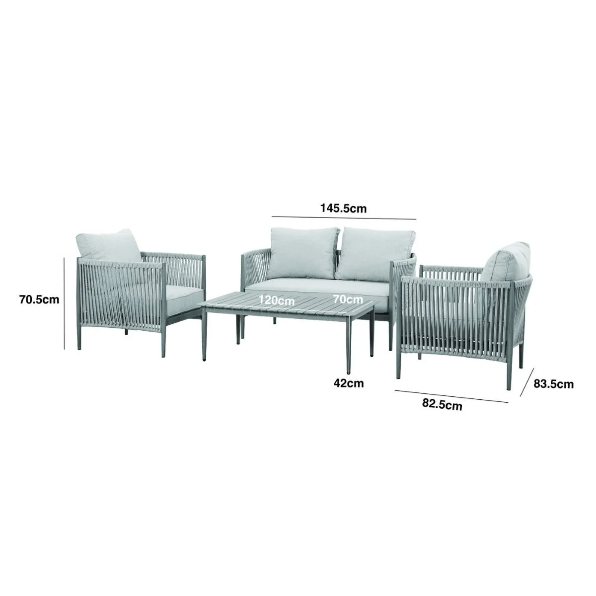 Maze Havana 2 Seat Sofa Set - Image 2
