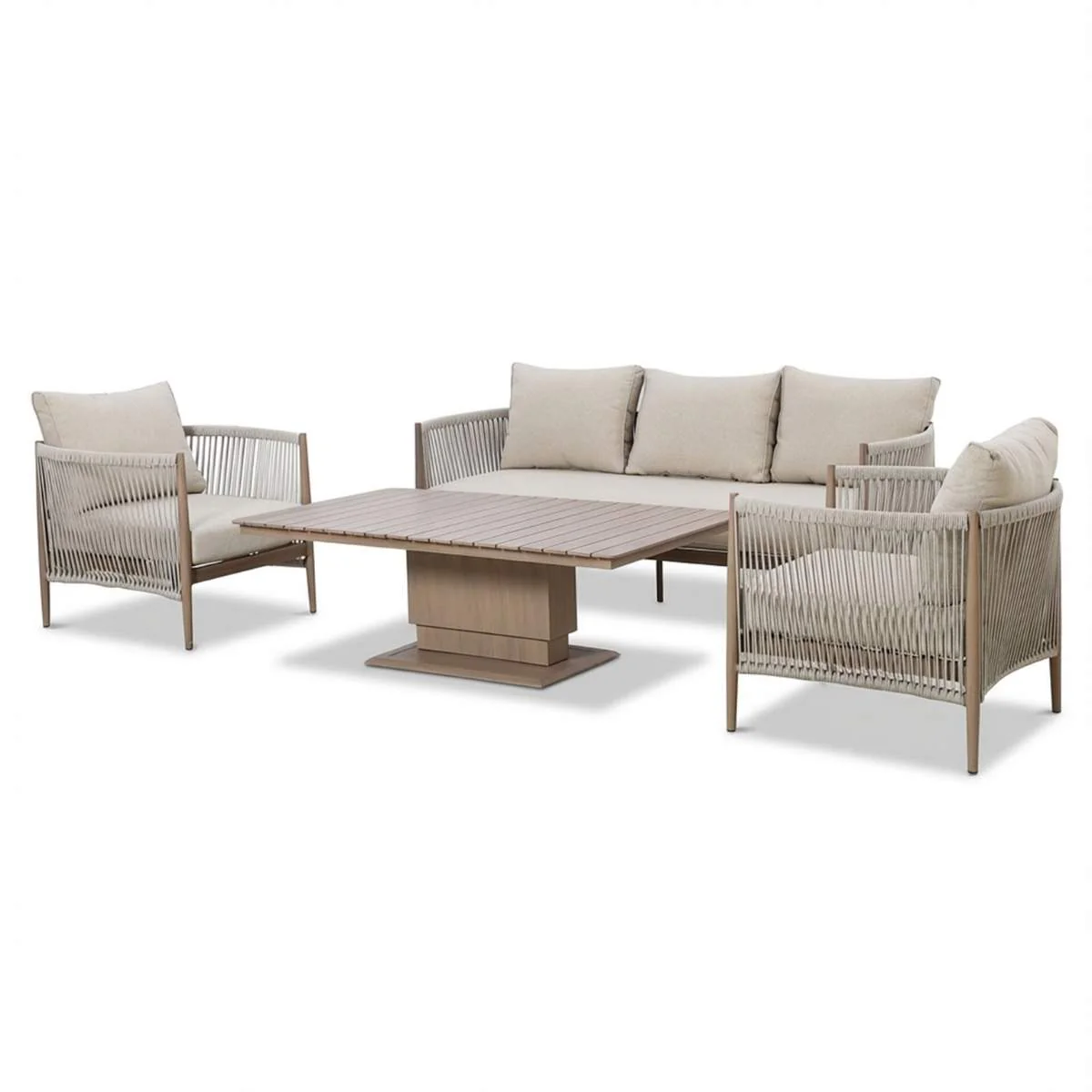 Maze Havana Rope Weave 3 Seat Sofa Dining Set - Image 3
