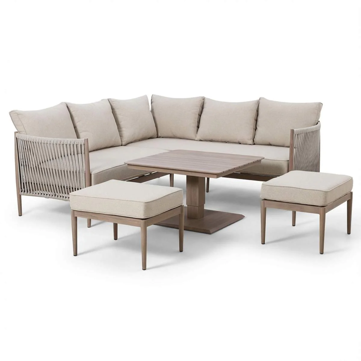 Maze Havana Rope Weave Small Corner Dining Set