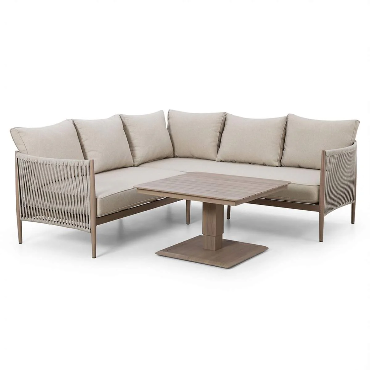 Maze Havana Rope Weave Small Corner Dining Set - Image 3