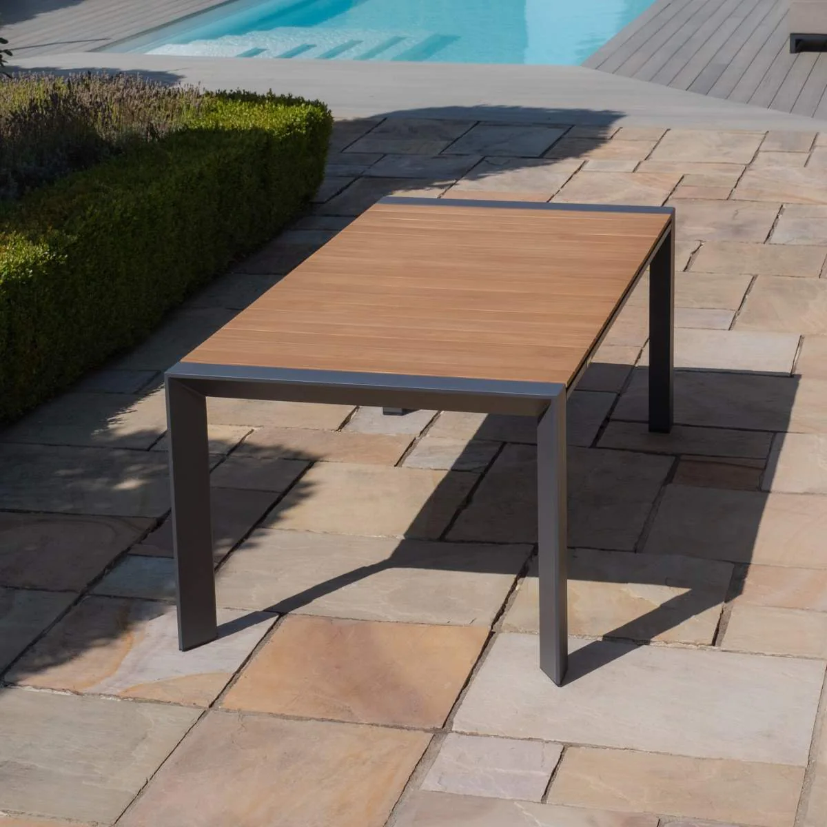 Maze - Jakarta 6 - 10 Seat Rectangular Extending Teak Dining Table - Image 8
