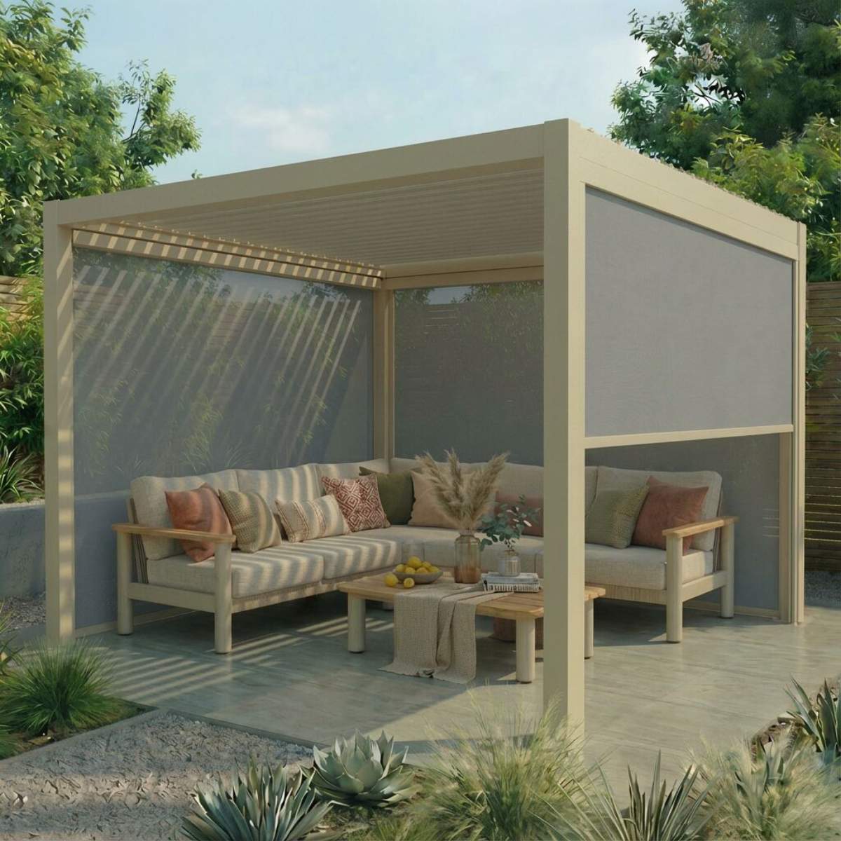Maze - Jupiter Pergola Zip Drop Side Blind - Image 10