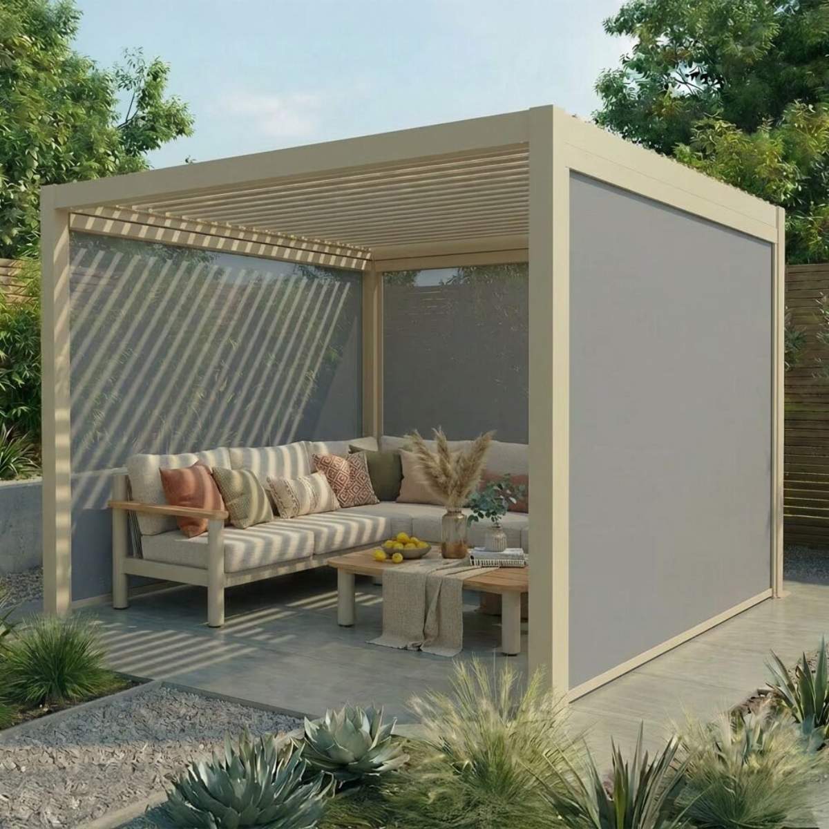Maze - Jupiter Pergola Zip Drop Side Blind - Image 11