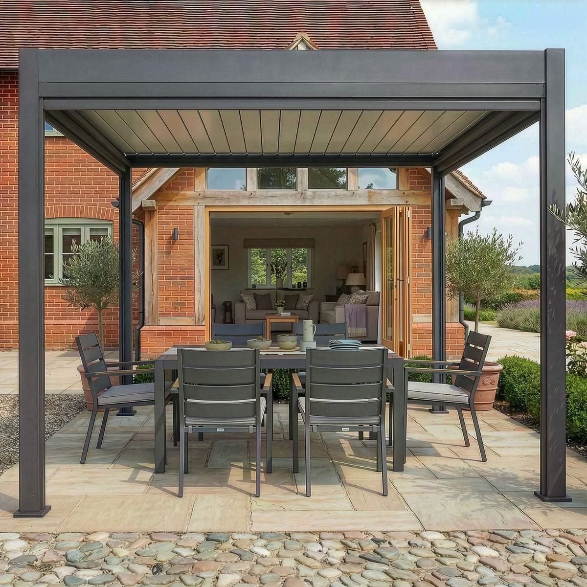 Maze - Jupiter Pergola Zip Drop Side Blind - Image 13
