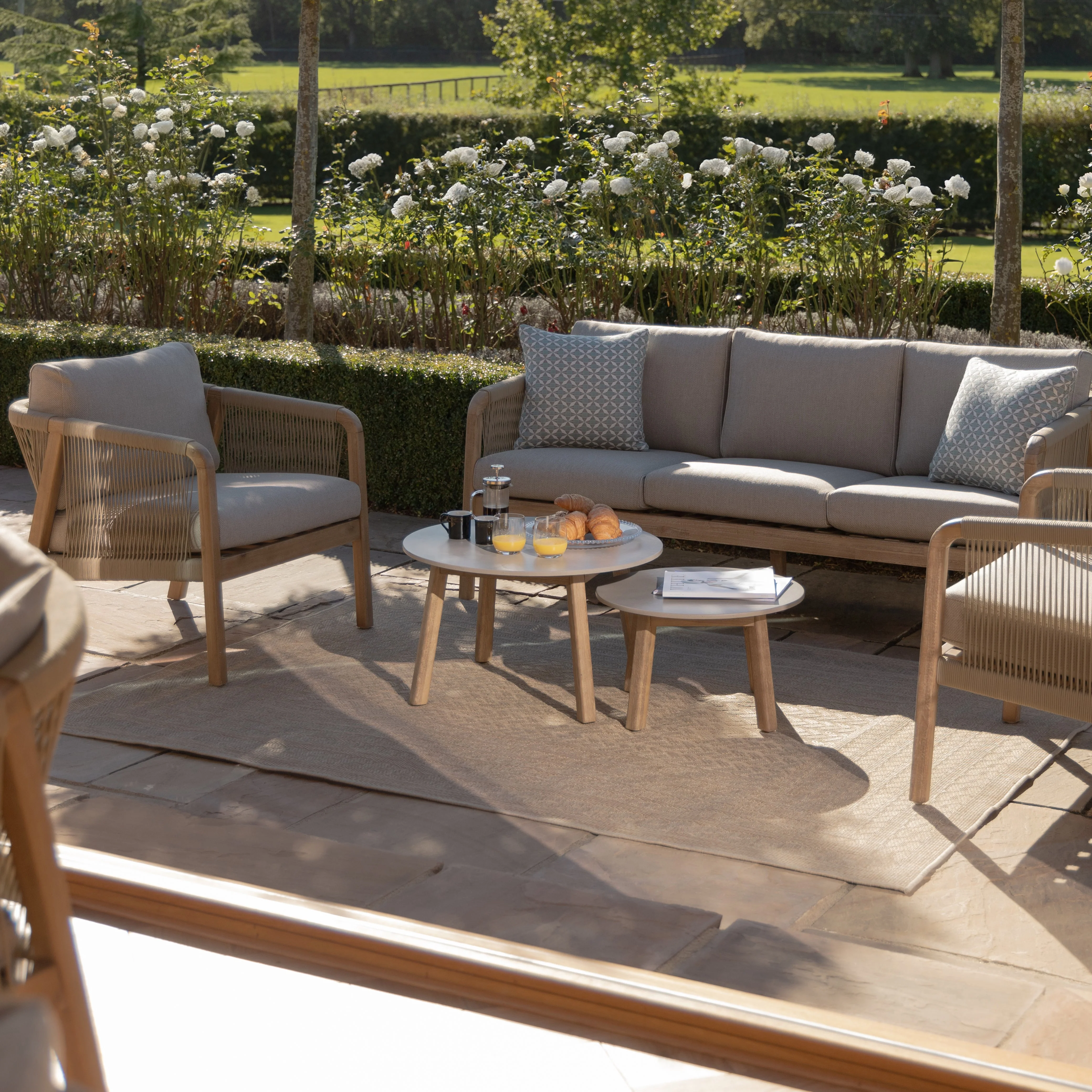 Maze - Martinique 3 Seat Lounge Set - Light Brown - Image 7