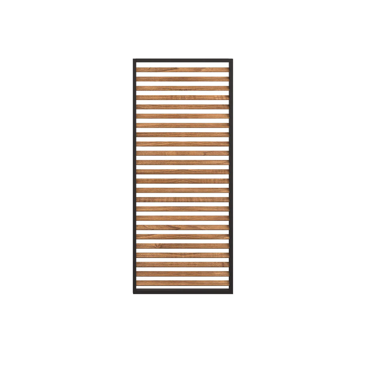 Maze Pergola Aluminium Louvre Wood Effect Panel - Grey frame & middle beam - Image 5