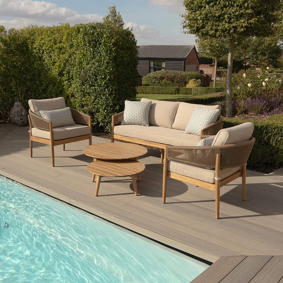 Maze - Porto 2 Seat Lounge Set - Sandstone - Image 2