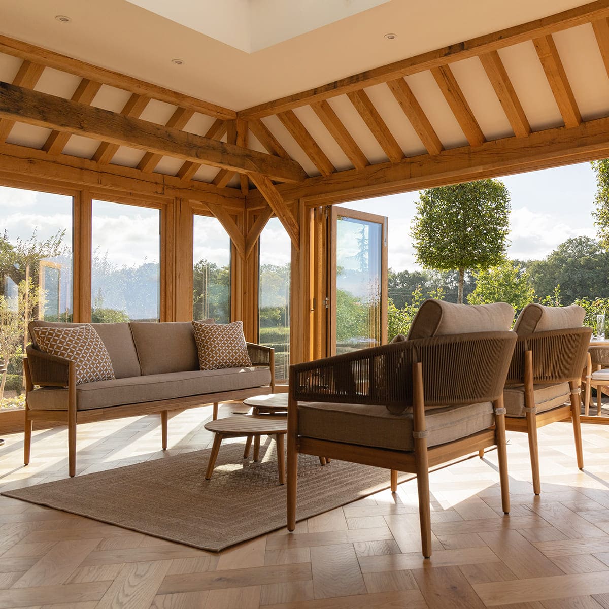 Maze - Porto 2 Seat Lounge Set - Sandstone - Image 9