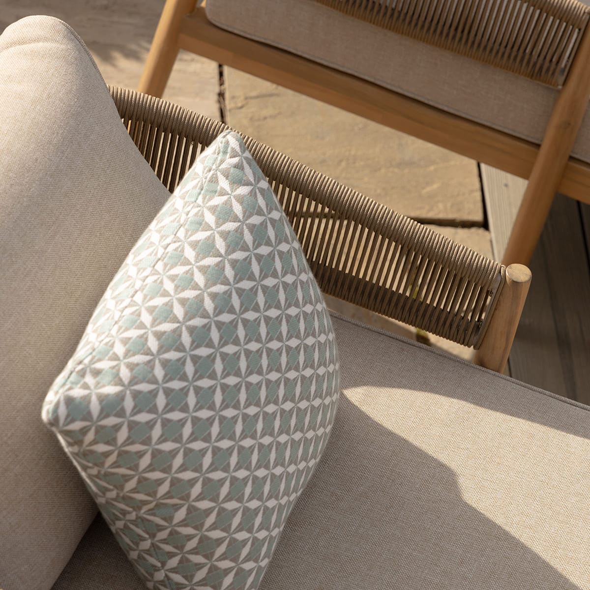 Maze - Porto Double Sunlounger Set - Sandstone - Image 8