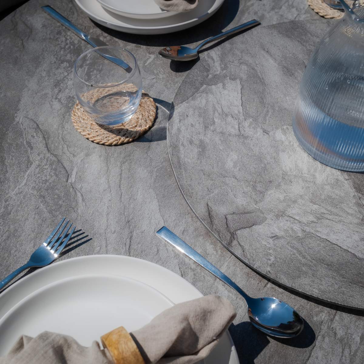 Maze Maldives Rope Weave 6 Seat Oval Dining Set - Image 8