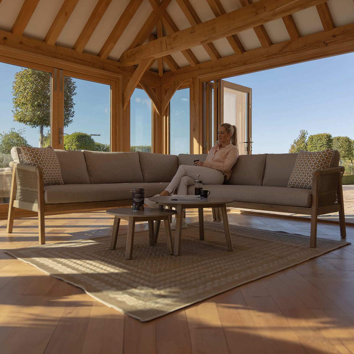 Maze - Martinique Rope Weave Corner Sofa Set - Image 9