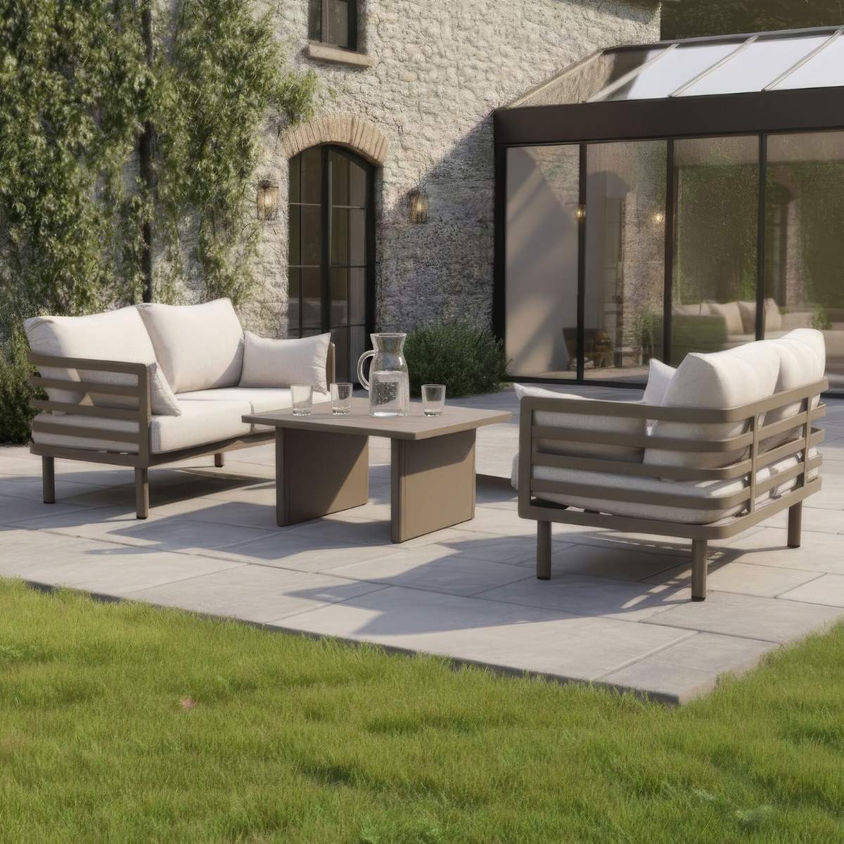 Maze Metro Aluminium 2 Seat Garden Sofa Set - Image 12