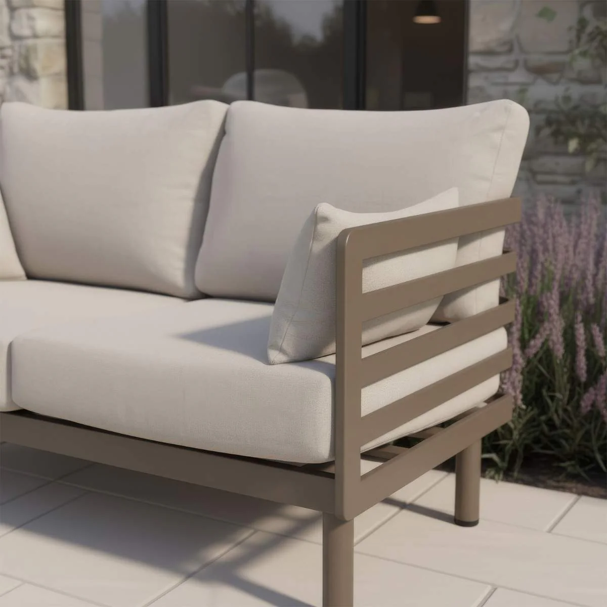 Maze Metro Aluminium 2 Seat Sofa Set - Image 10