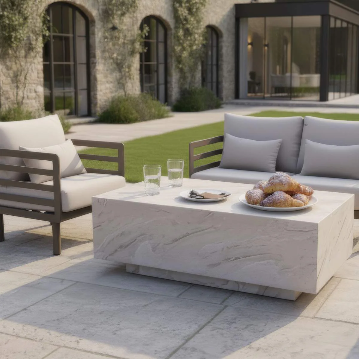 Maze Metro Aluminium 2 Seat Sofa Set - Image 11