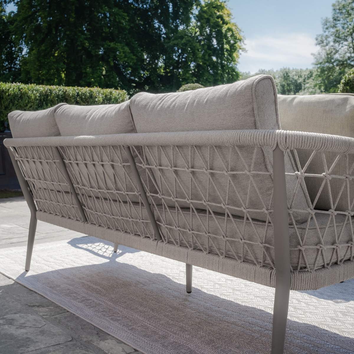 Maze Monaco Rope Weave Large Corner Dining Set - Image 21