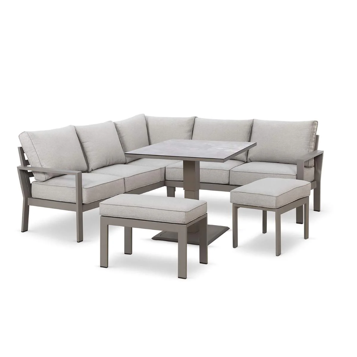 Maze Montreal Aluminium Small Garden Sofa Dining Set - Image 2