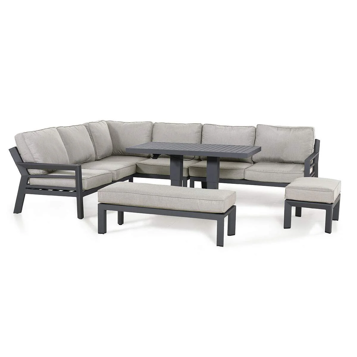 Maze New York Aluminium Corner Dining Set