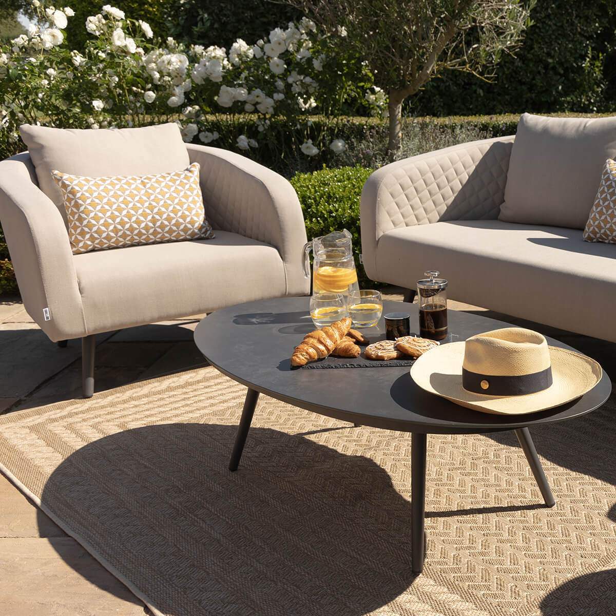 Maze - Outdoor Fabric Ambition 3 Seat Sofa Set - Image 15