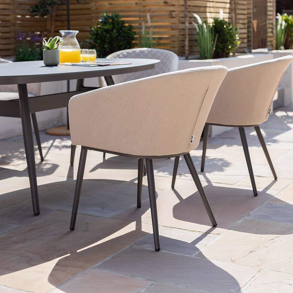 Maze - Outdoor Fabric Ambition 6 Seat Oval Dining Set - Image 26