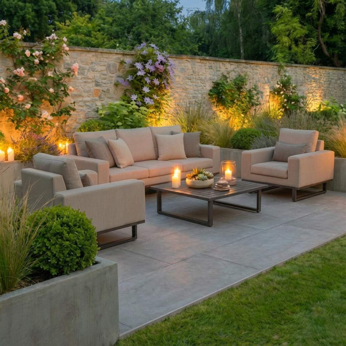 Maze - Outdoor Fabric Ethos 3 Seat Sofa Set - Image 22