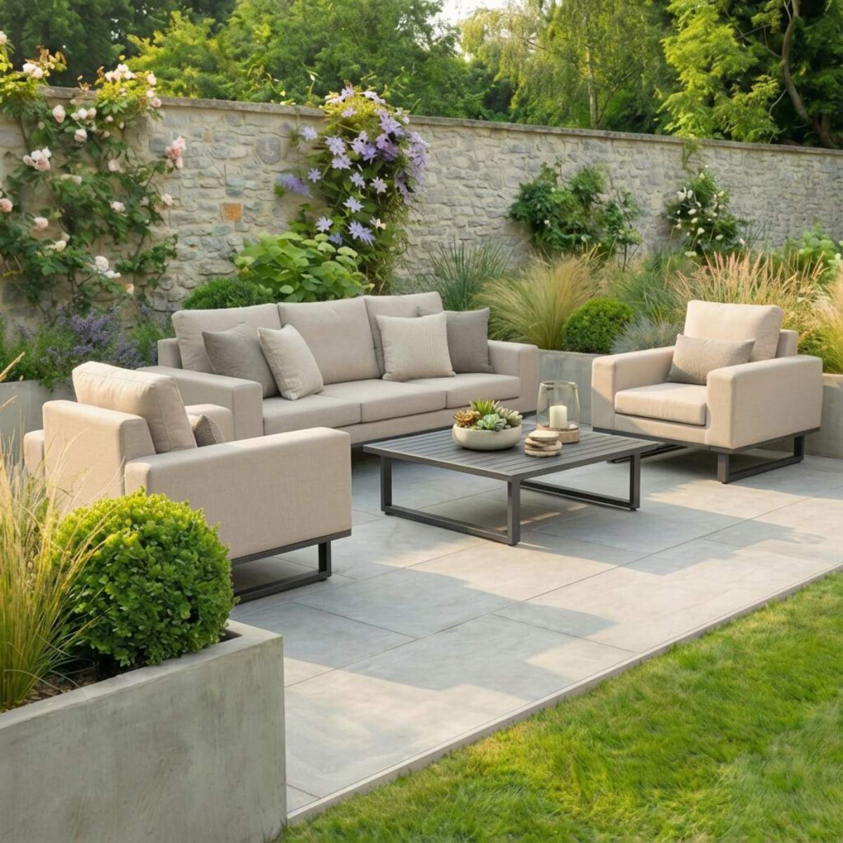 Maze - Outdoor Fabric Ethos 3 Seat Sofa Set - Image 23