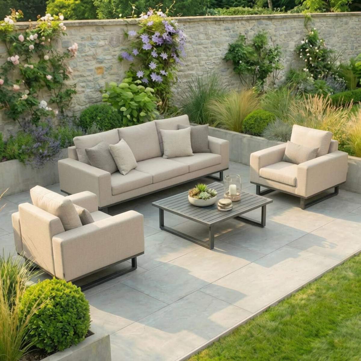 Maze - Outdoor Fabric Ethos 3 Seat Sofa Set - Image 24