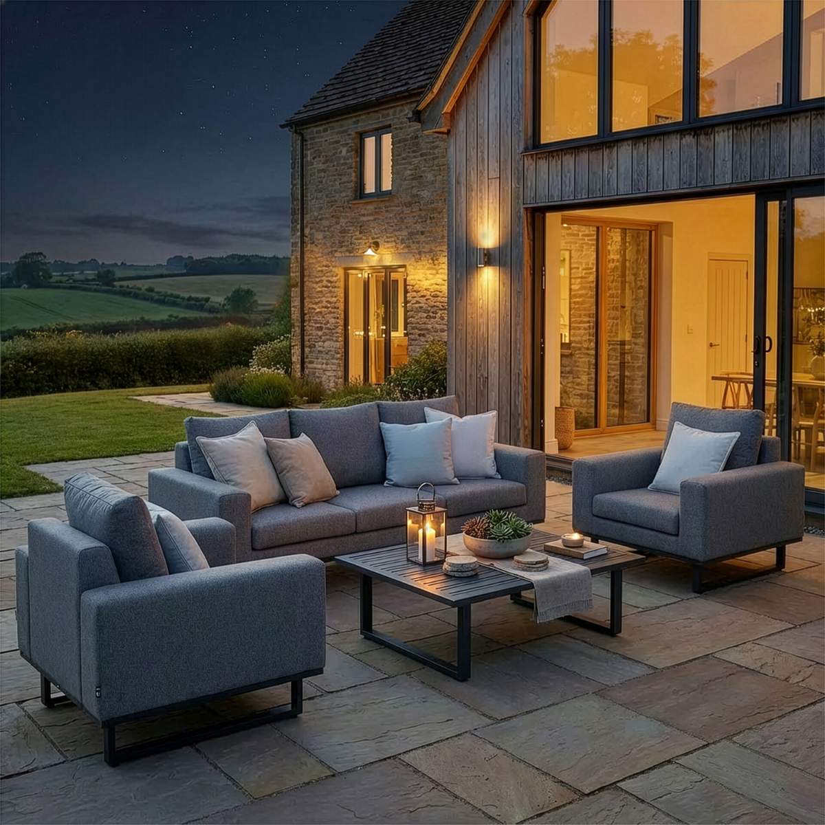 Maze - Outdoor Fabric Ethos 3 Seat Sofa Set - Image 26