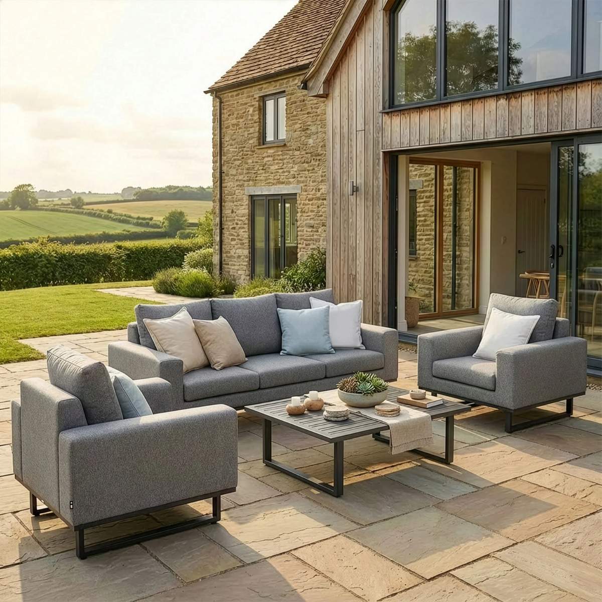 Maze - Outdoor Fabric Ethos 3 Seat Sofa Set - Image 28