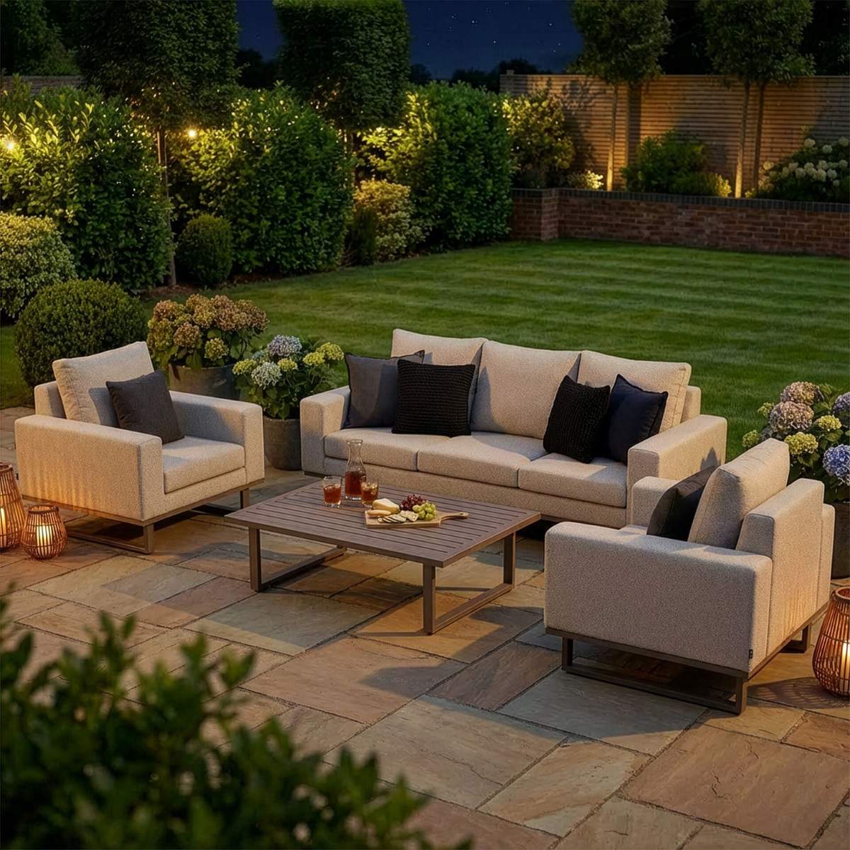 Maze - Outdoor Fabric Ethos 3 Seat Sofa Set - Image 34