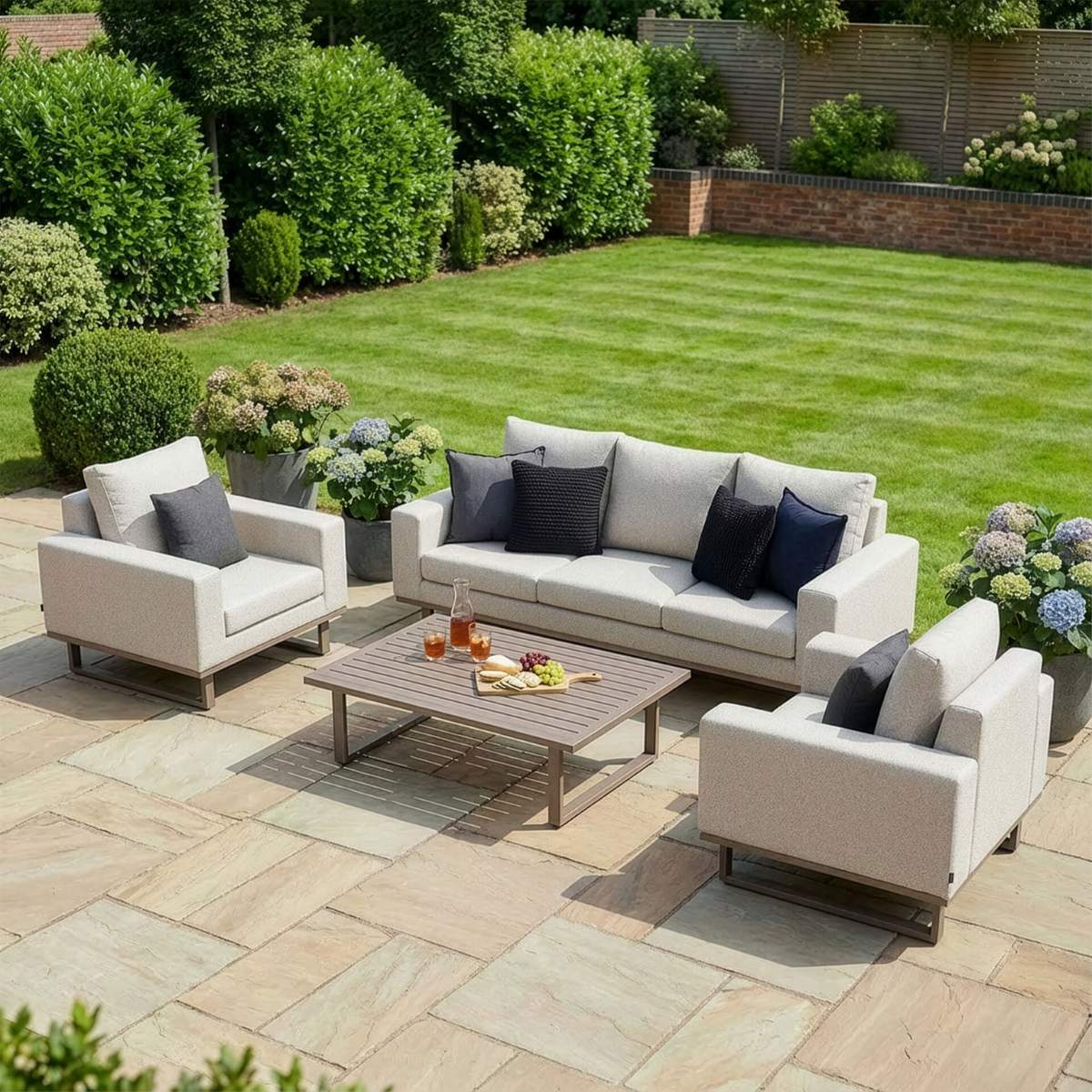 Maze - Outdoor Fabric Ethos 3 Seat Sofa Set - Image 35
