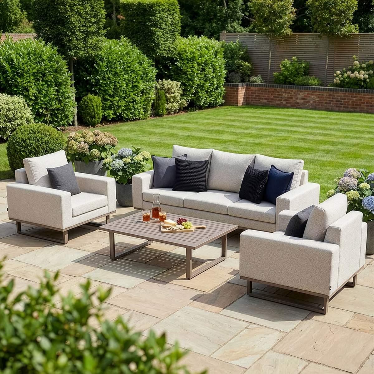 Maze - Outdoor Fabric Ethos 3 Seat Sofa Set - Image 36