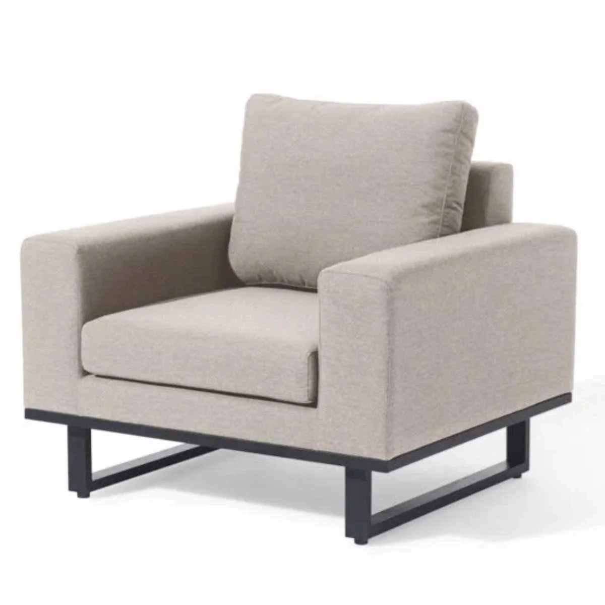 Maze - Outdoor Fabric Ethos Garden Sofa Armchair - Oatmeal