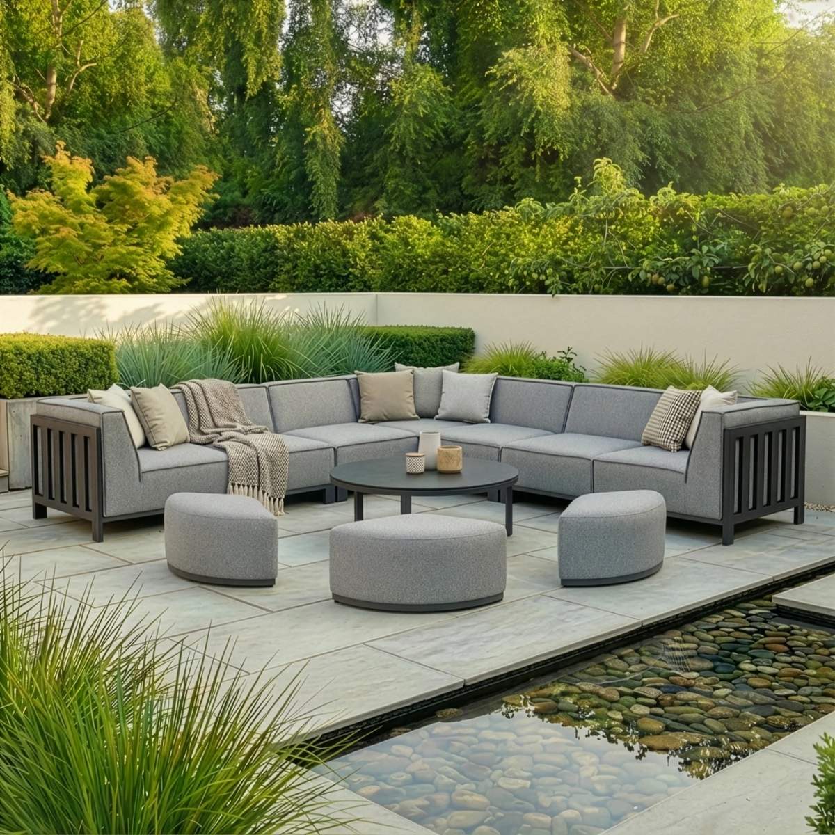 Maze - Outdoor Fabric Ibiza Large Corner Sofa Set - Image 49