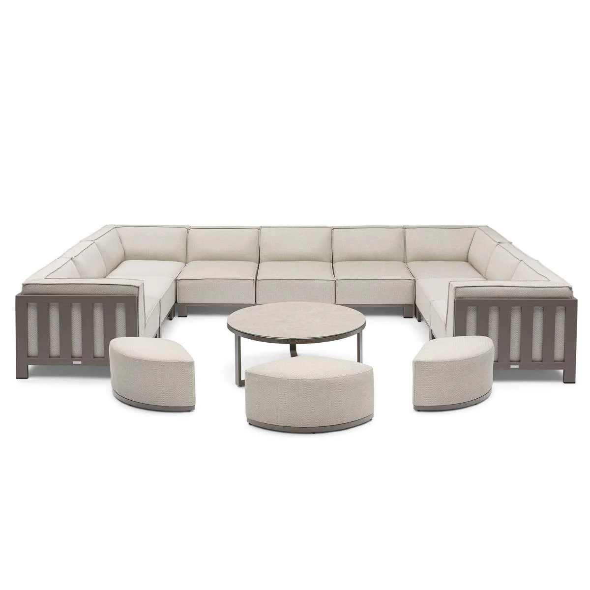 Maze - Outdoor Fabric Ibiza U Shape Sofa Set - Image 3