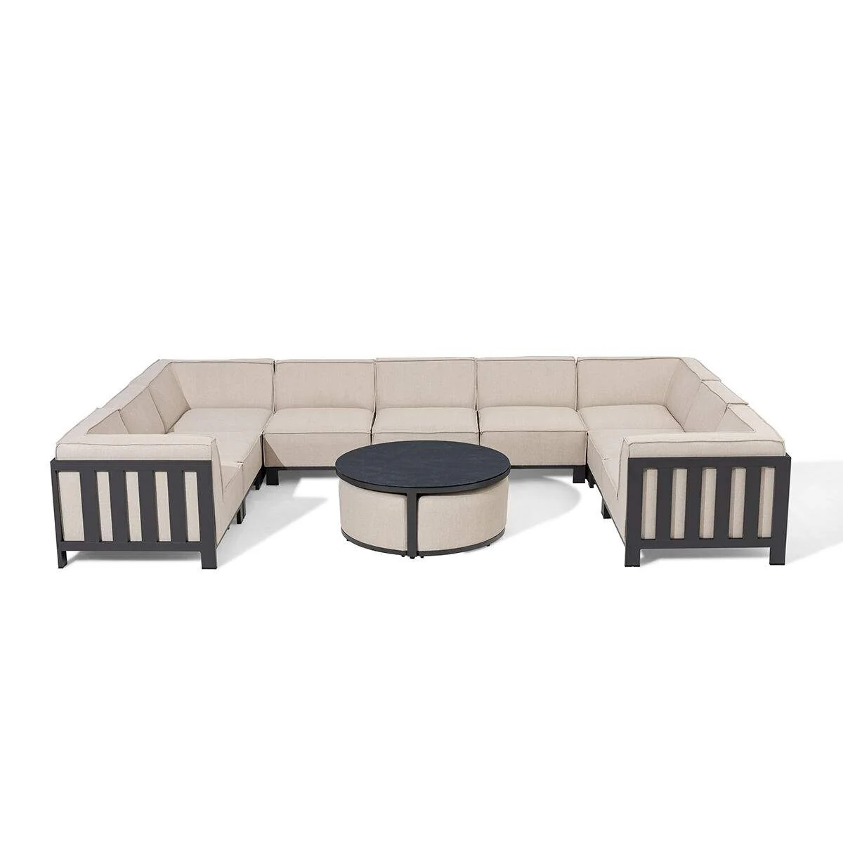 Maze - Outdoor Fabric Ibiza U Shape Sofa Set - Image 4