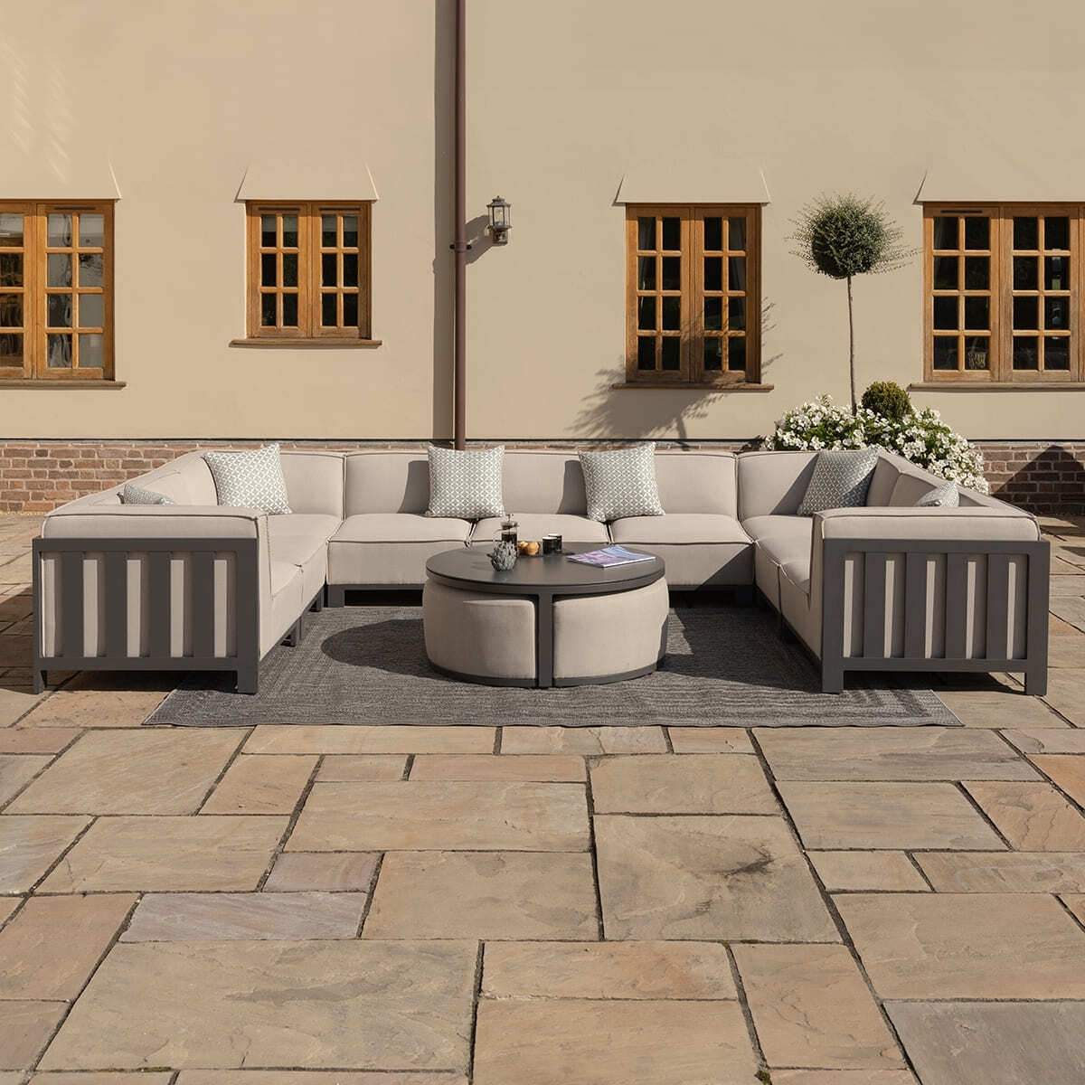 Maze - Outdoor Fabric Ibiza U Shape Sofa Set - Image 43
