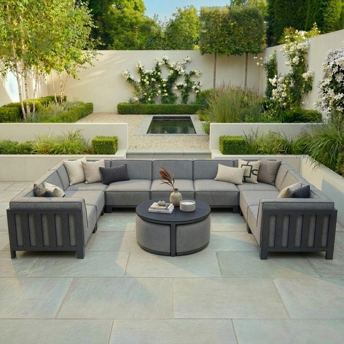 Maze - Outdoor Fabric Ibiza U Shape Sofa Set - Image 53