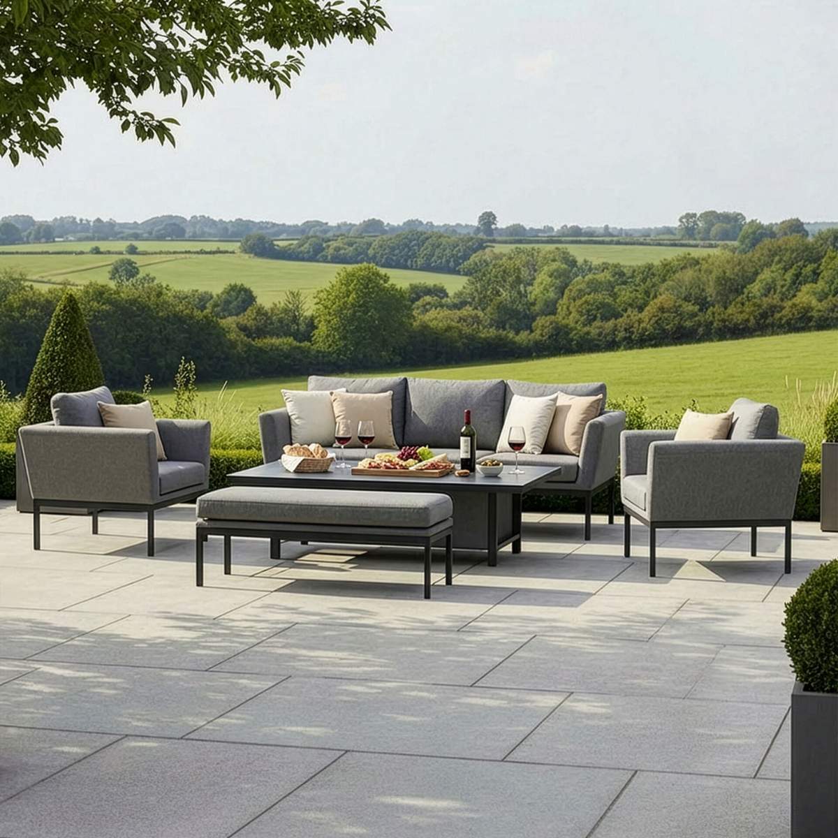 Maze - Outdoor Fabric Pulse 3 Seat Sofa Set - Image 49