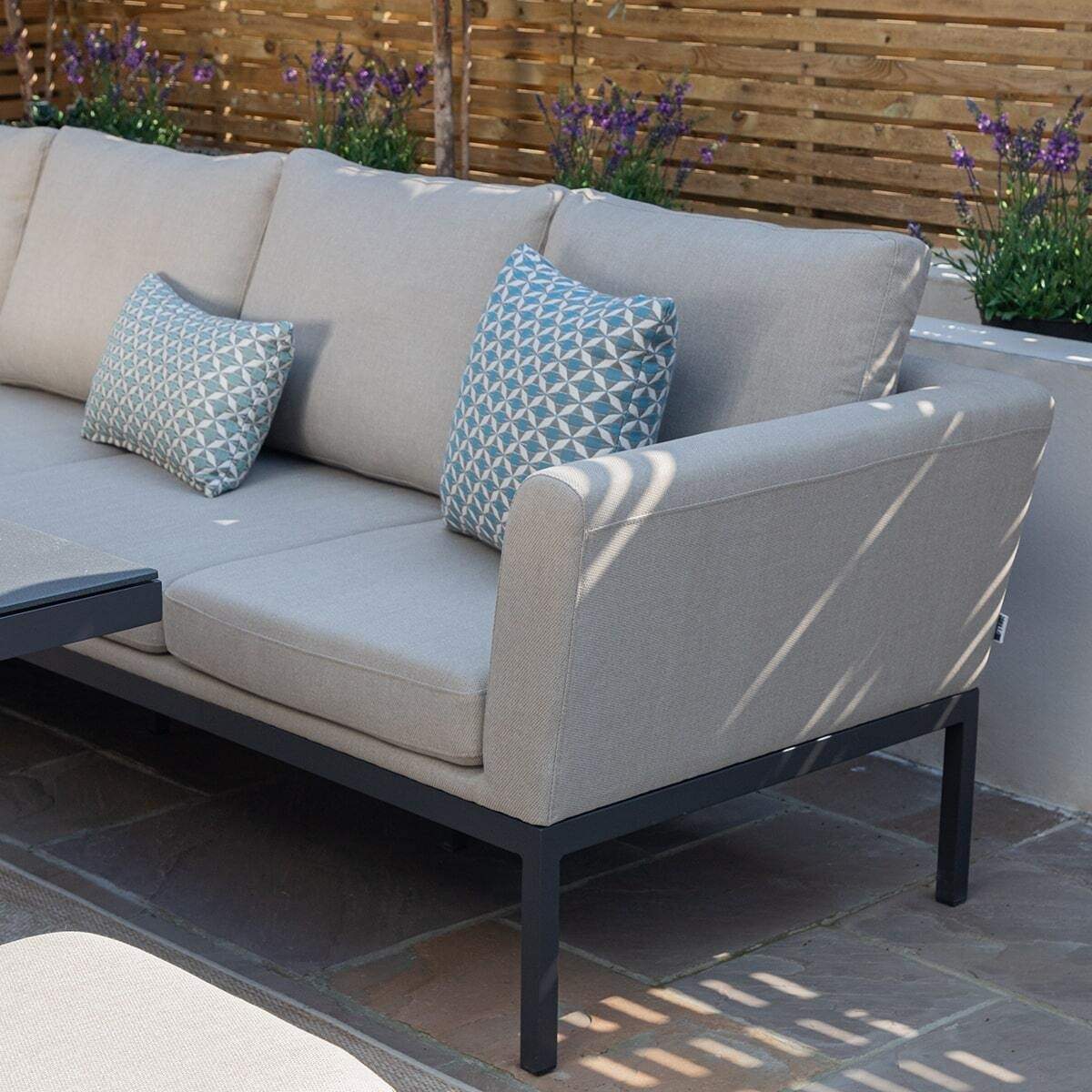 Maze - Outdoor Fabric Pulse Rectangular Corner Dining Set - Image 32