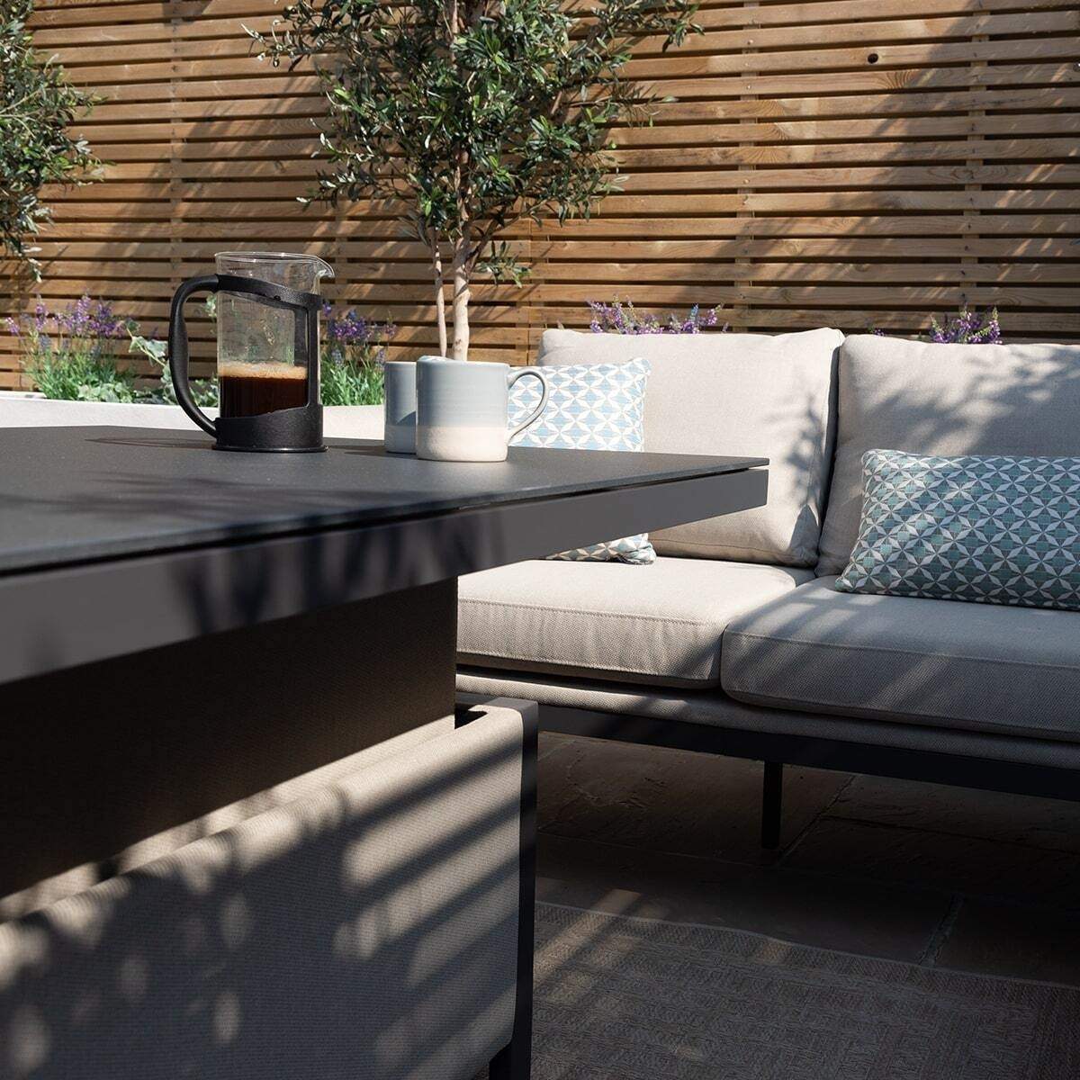 Maze - Outdoor Fabric Pulse Rectangular Corner Dining Set - Image 34
