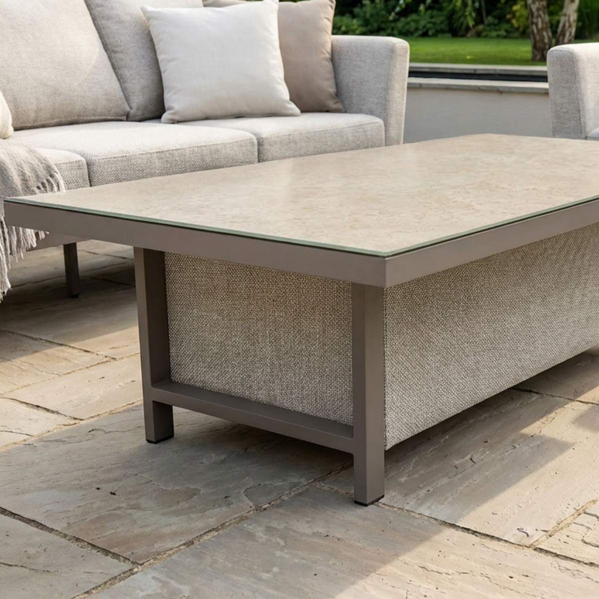 Maze - Outdoor Fabric Pulse Rectangular Corner Dining Set - Image 61