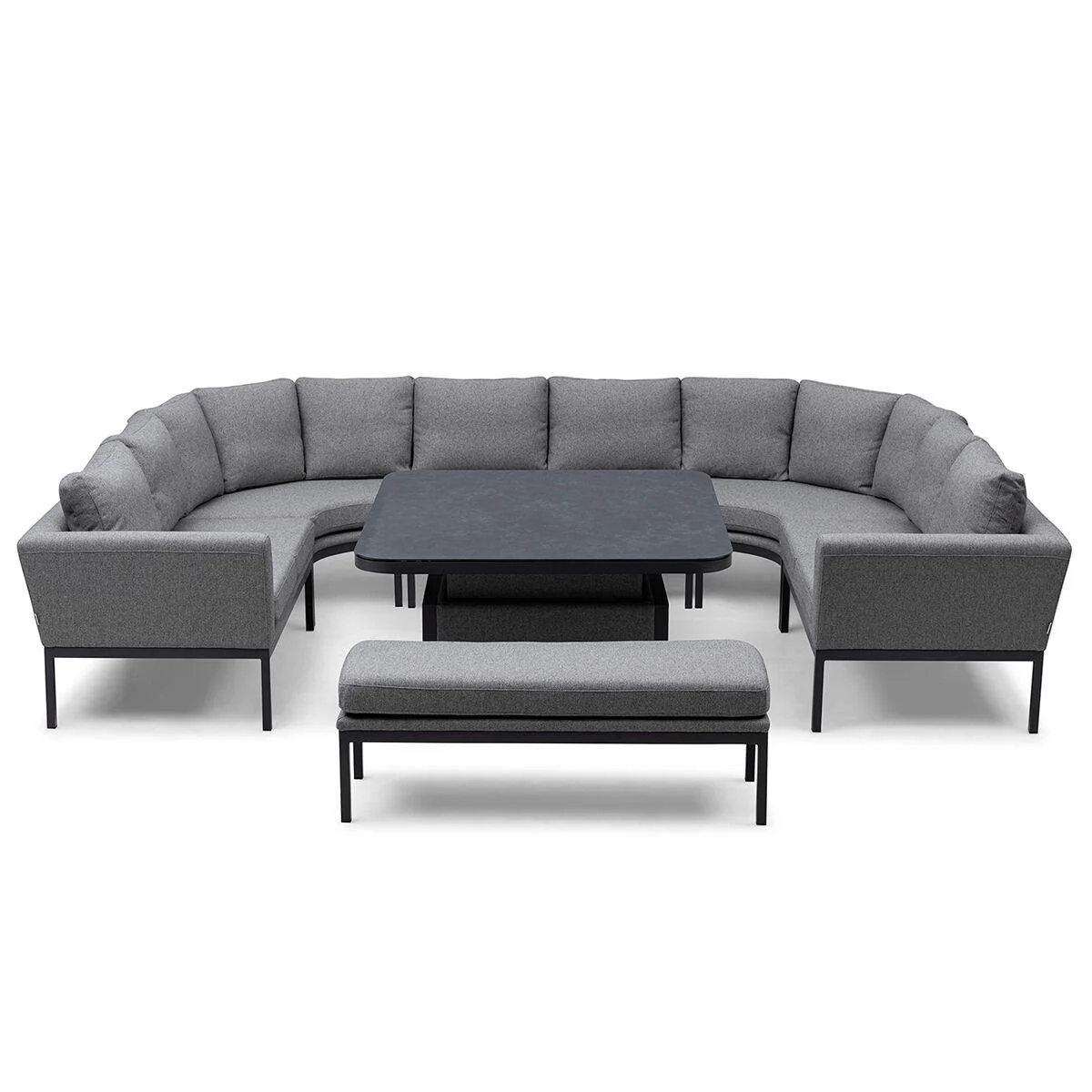 Maze - Outdoor Fabric Pulse U Shape Corner Dining Set - Image 15