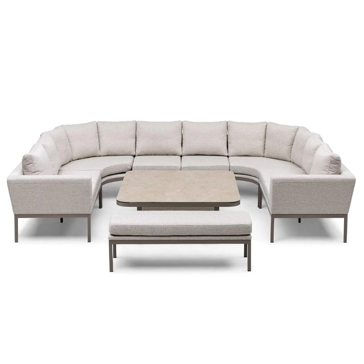 Maze - Outdoor Fabric Pulse U Shape Corner Dining Set - Image 2