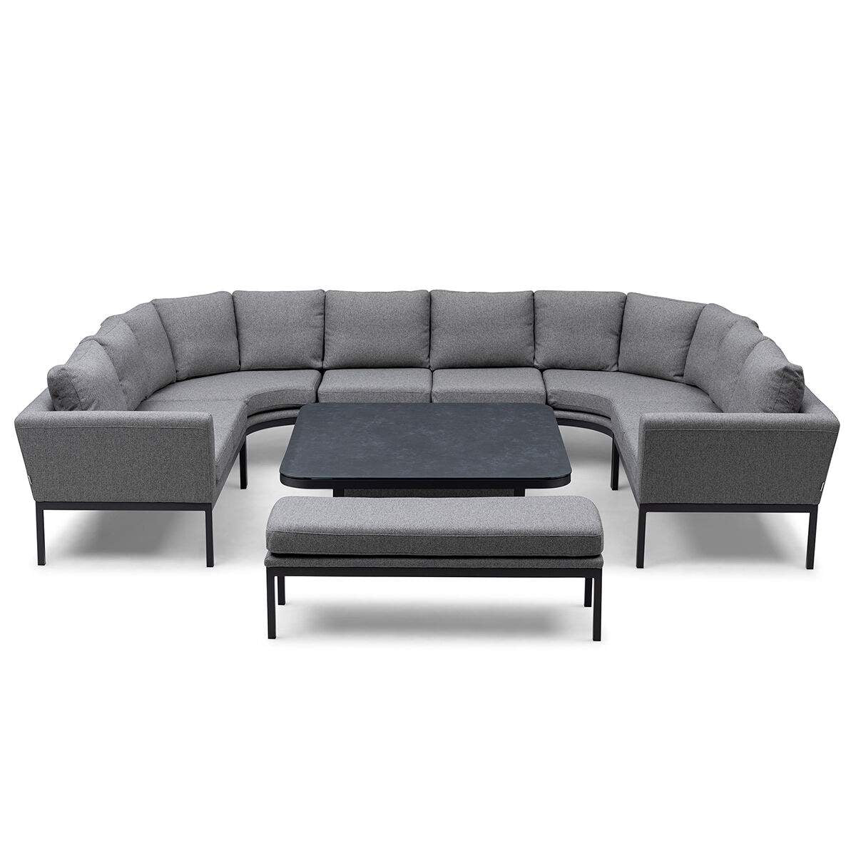 Maze - Outdoor Fabric Pulse U Shape Corner Dining Set - Image 3