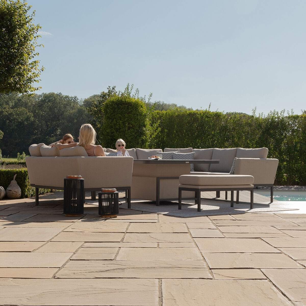 Maze - Outdoor Fabric Pulse U Shape Corner Dining Set - Image 39
