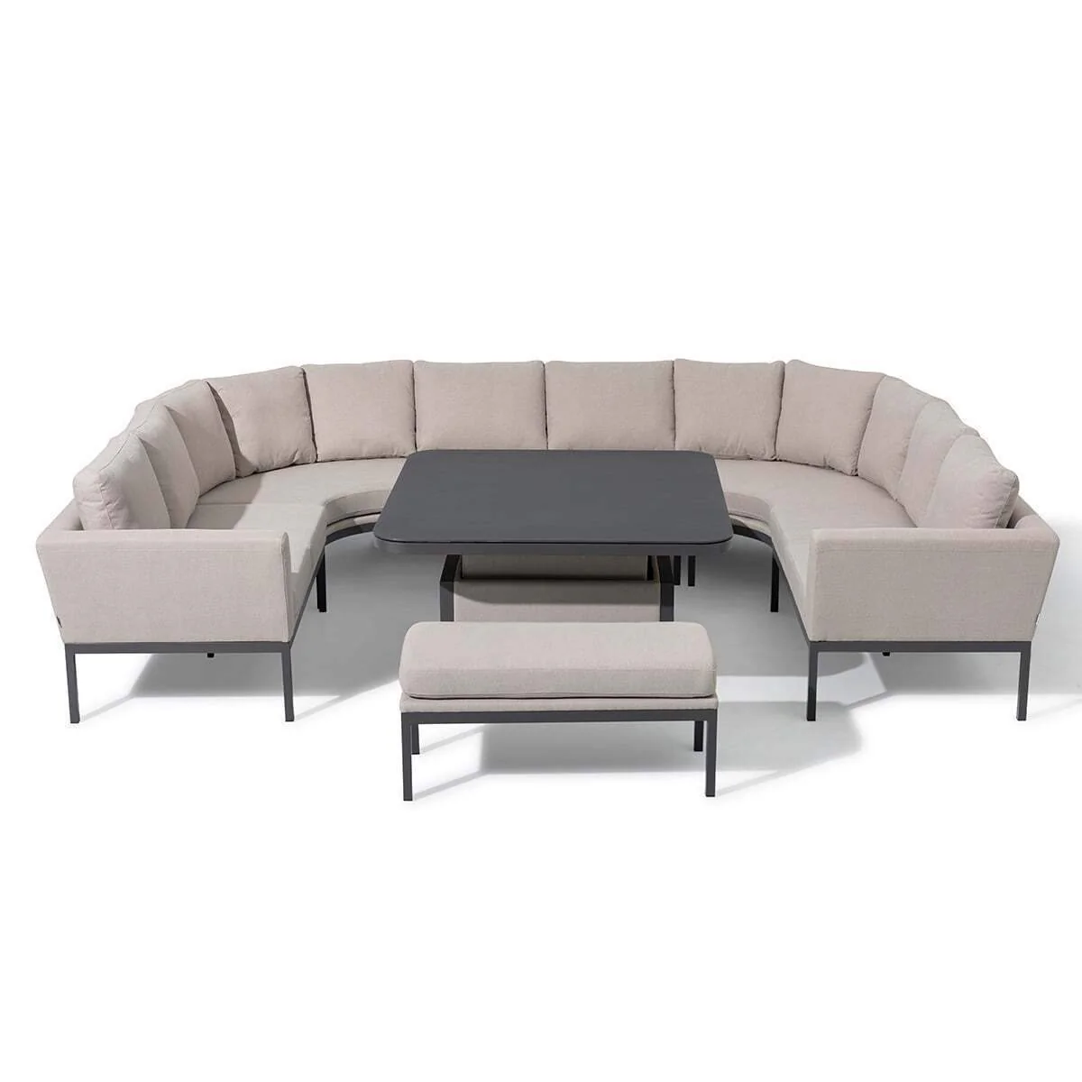 Maze - Outdoor Fabric Pulse U Shape Corner Dining Set - Image 4
