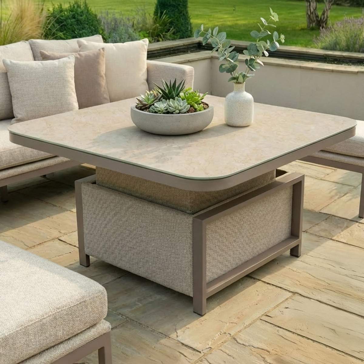 Maze - Outdoor Fabric Pulse U Shape Corner Dining Set - Image 43