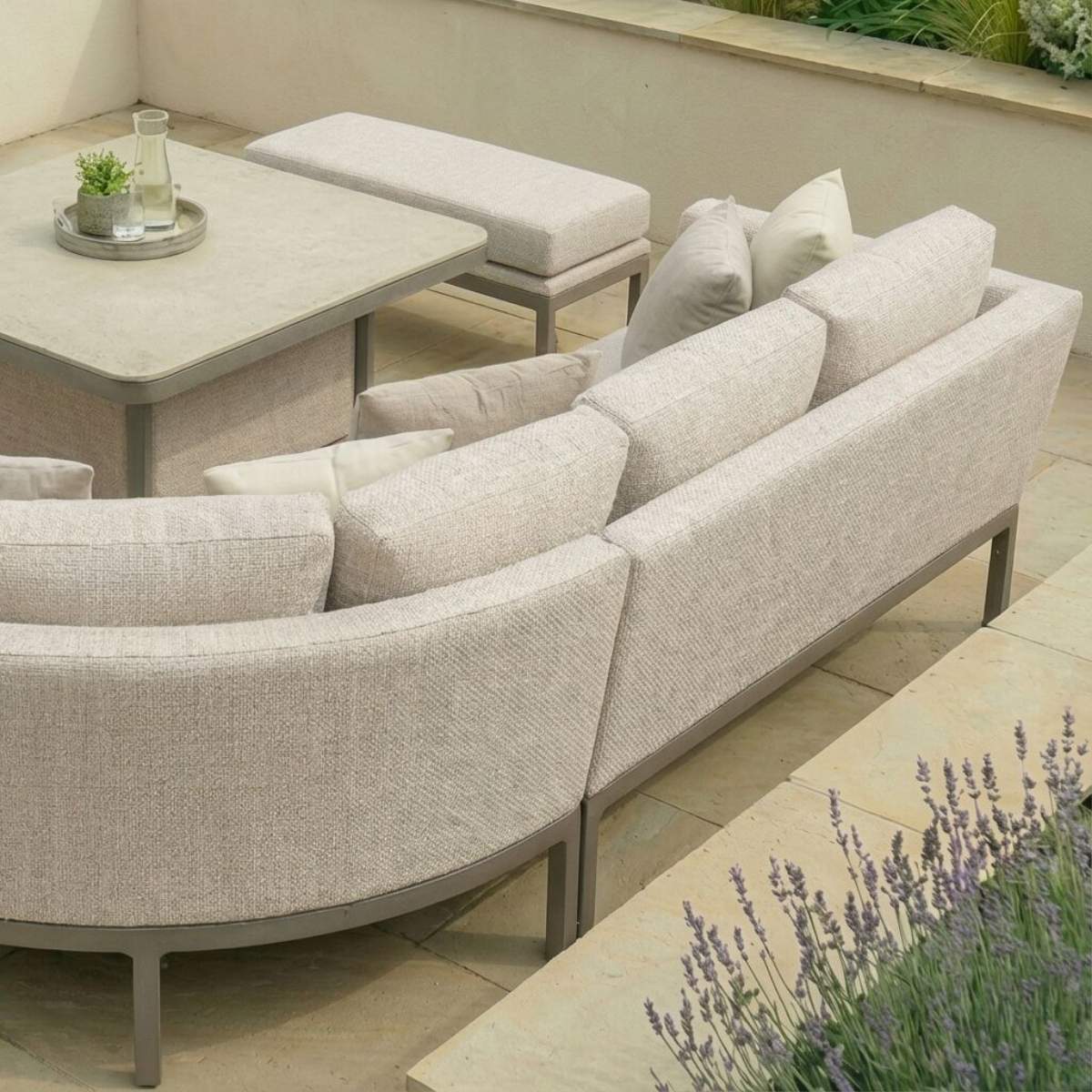 Maze - Outdoor Fabric Pulse U Shape Corner Dining Set - Image 45